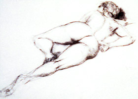Illustration of a Nude by Doug Peters